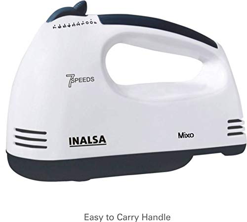 Inalsa MIXO 200-Watt Hand Mixer with 7 Speed (White/Black) Inalsa MIXO 200-Watt Hand Mixer with 7 Speed (White/Black)